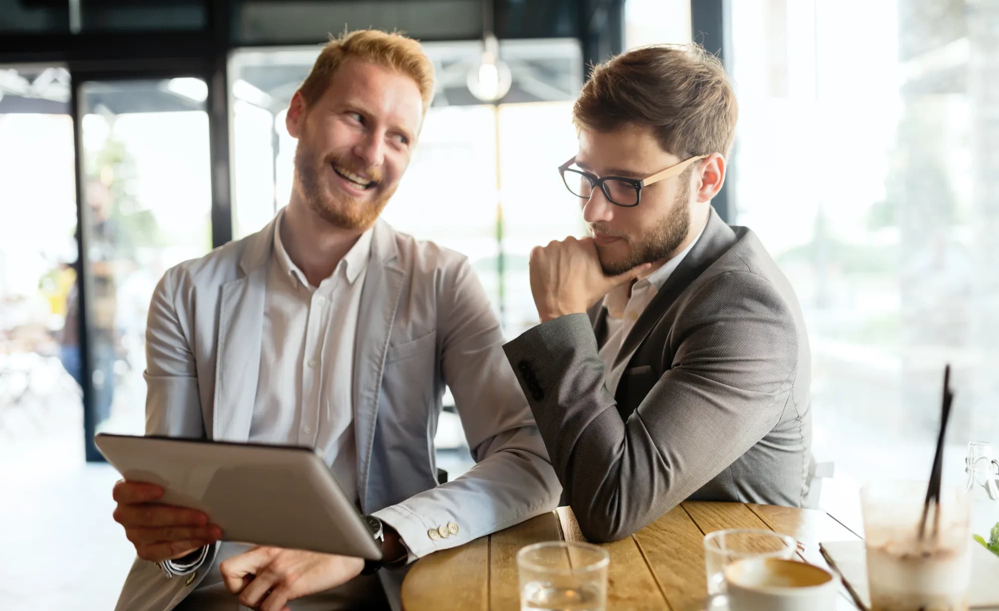 A leadership team in conversation